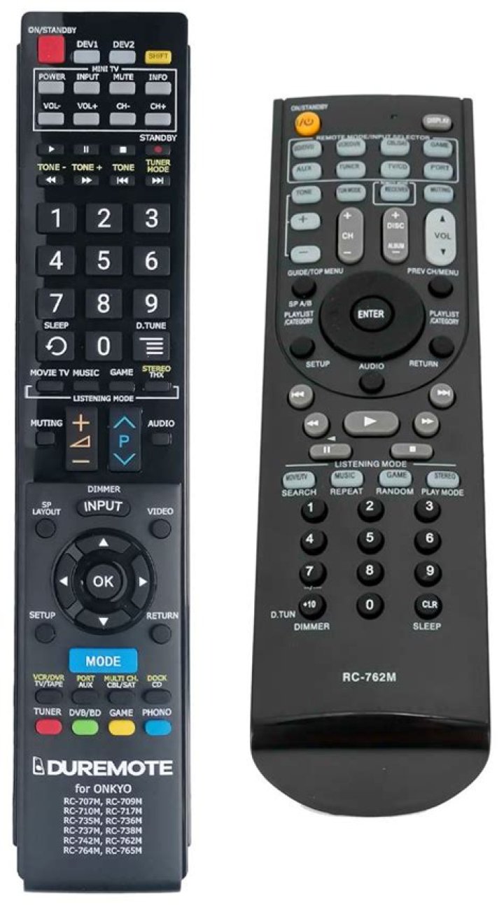 How do I reset my Onkyo remote RC 764m?