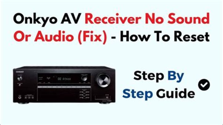 How do I reset my Onkyo TX nr808?