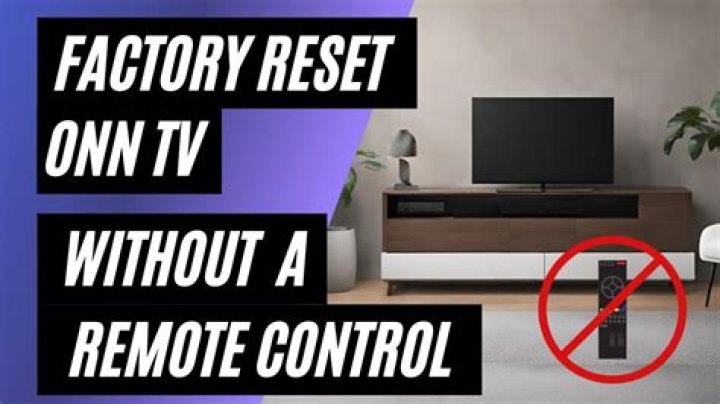 How do I reset my Sony 55 inch TV?