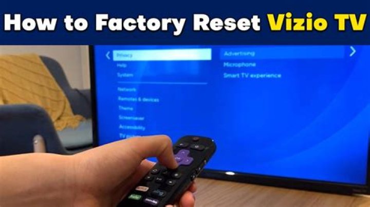 How do I reset my Vizio S4251W B4?