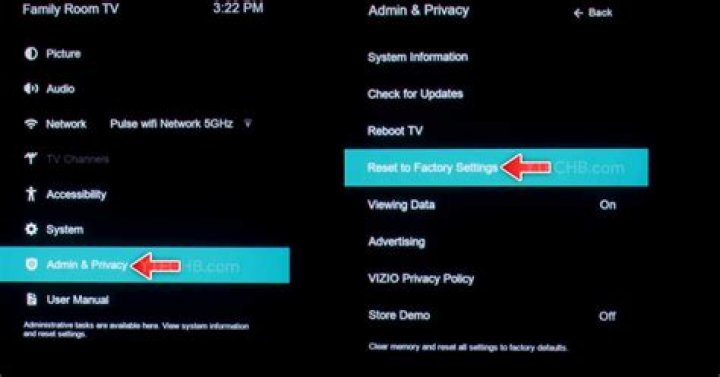 How do I reset my Vizio wireless subwoofer?