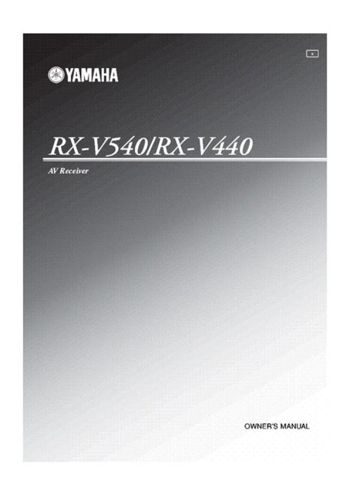 How do I reset my Yamaha RX v440?