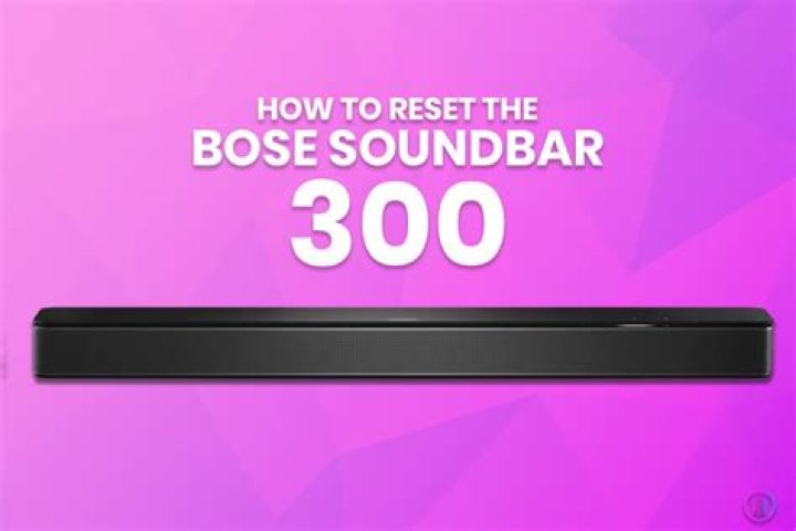 How do I reset the WiFi on my Bose soundbar 300?