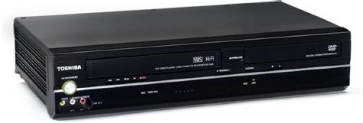 How do I set the clock on my Toshiba DVD VCR combo?