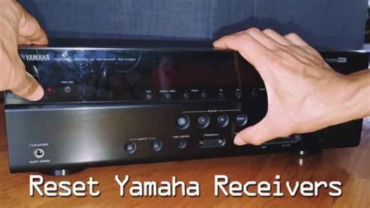 How do I soft reset my Yamaha receiver?