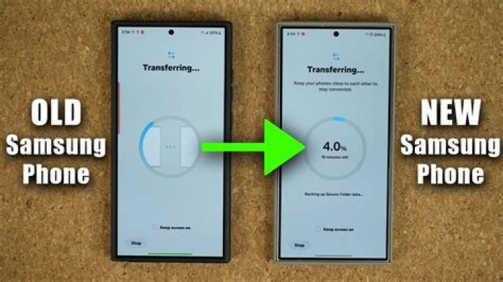 How do I sync my old Samsung to my new Samsung?