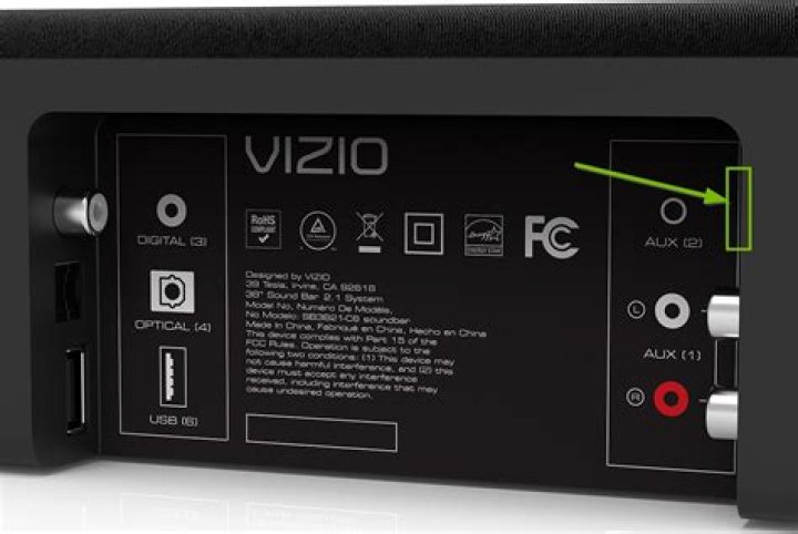 How do I sync the sound on my Vizio sound bar?