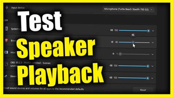 How do I test my speakers Denon?