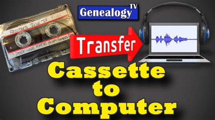 How do I transfer a cassette tape to my laptop?