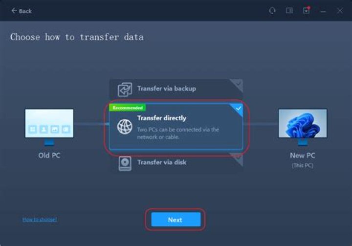 How do I transfer everything from my old computer to my new computer?