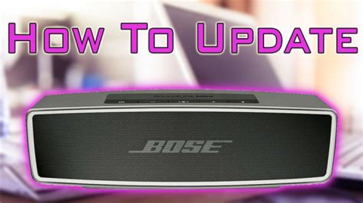 How do I update my Bose SoundLink 2?