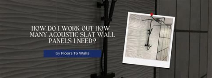 How do I work out how many wall panels I need?