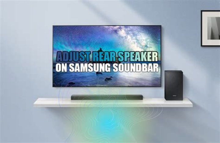 How do you adjust rear speakers?