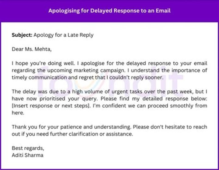 How do you apologize for delay in deadline?