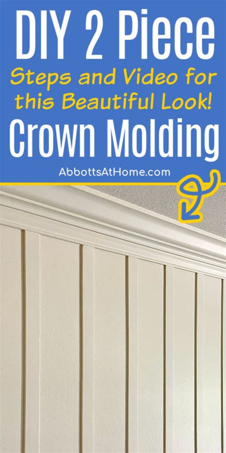 How do you attach crown molding to a wall?