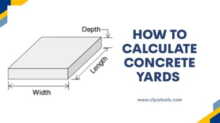 How do you calculate square feet into yards of concrete?