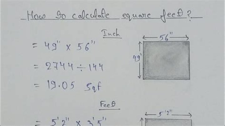 How do you calculate square footage of unequal sides?