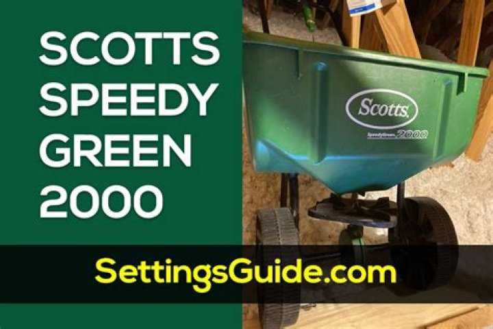 How do you calibrate a Scotts speedy green 2000?
