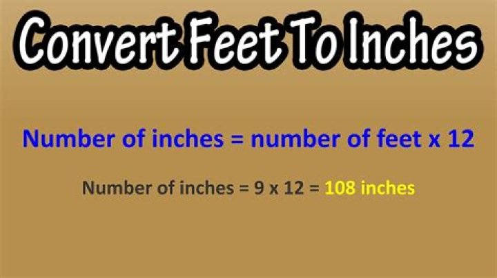 How do you convert feet and inches into cubic feet?