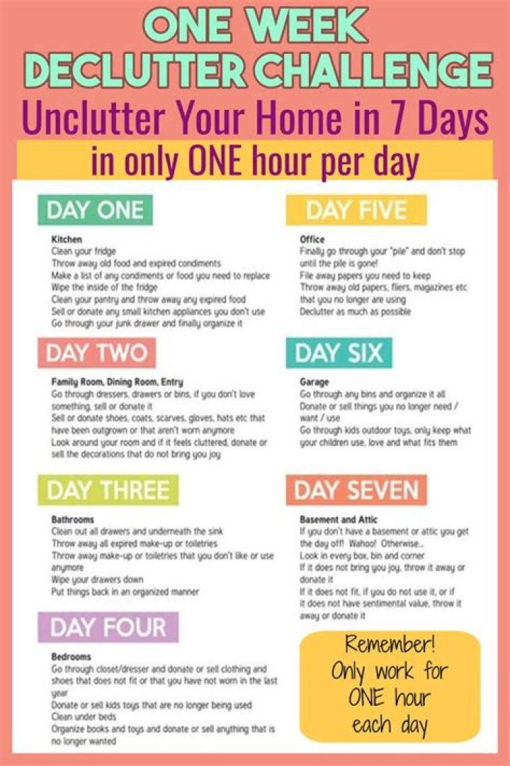 How do you declutter a room in one day?