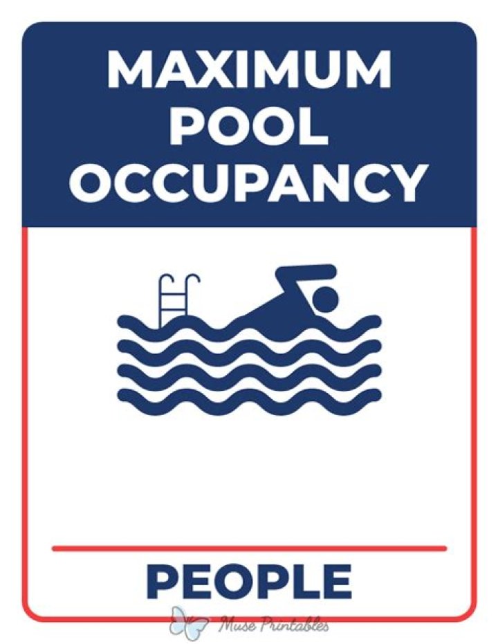 How do you determine the maximum occupancy of a pool?