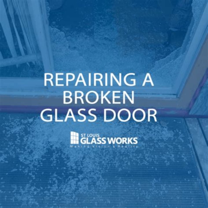 How do you fix a broken glass door?