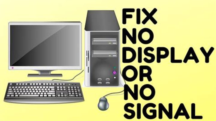 How do you fix a computer monitor that has no display or no signal?