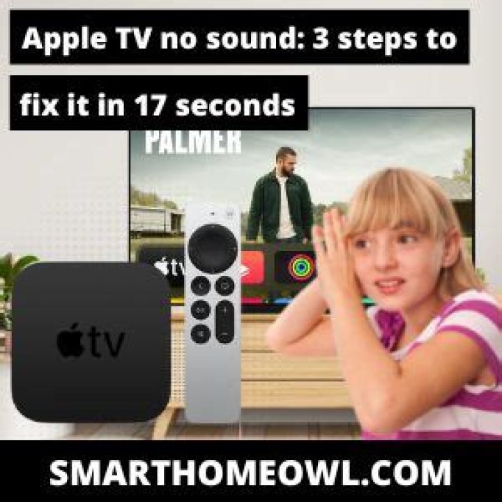 How do you fix no sound on Apple TV?