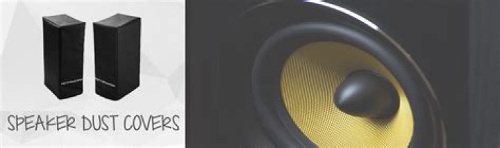 How do you fix speaker dust covers?