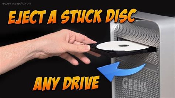 How do you get a stuck CD out of a CD 6?