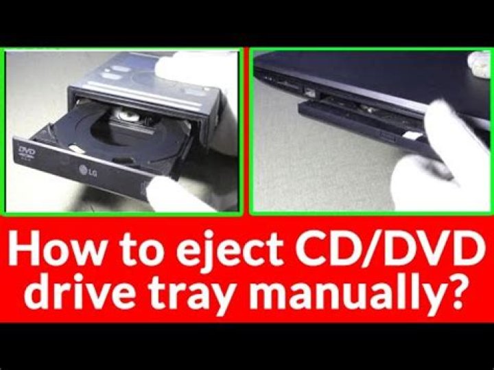 How do you get a stuck DVD tray out?