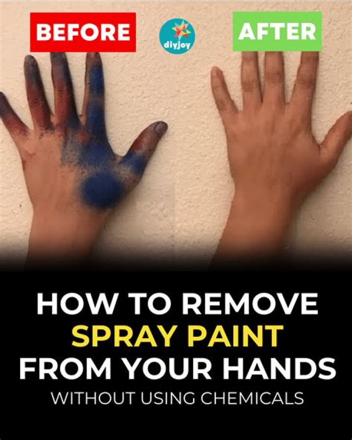 How do you get gloss paint off your hands?