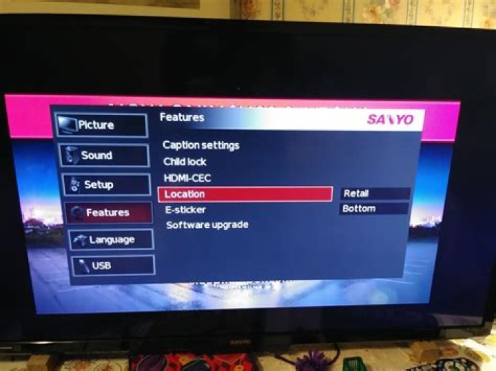 How do you get the sound back on a Sanyo TV?