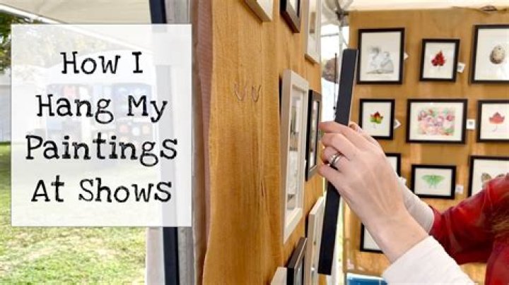How do you hang a painting outside?