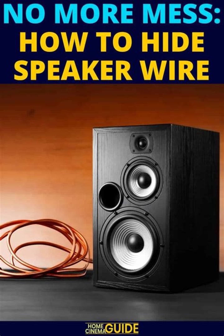 How do you hide speaker wire in crown molding?