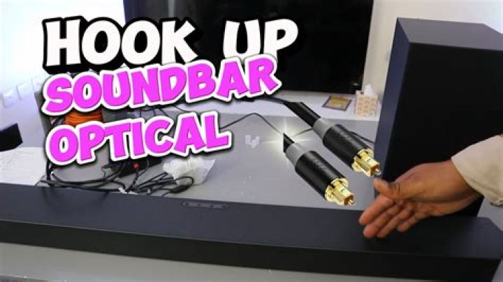 How do you hook up a soundbar to a JVC TV?