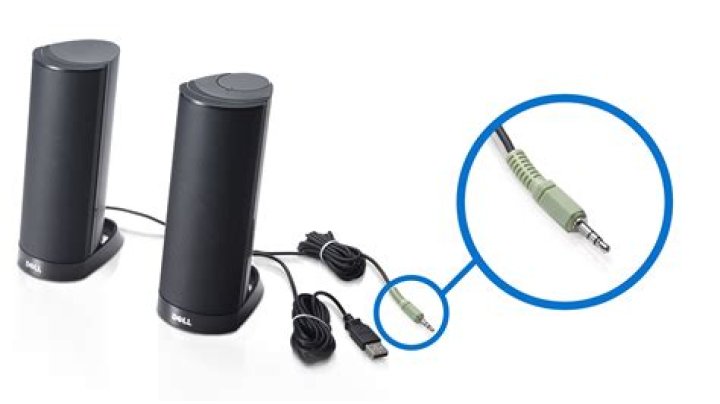 How do you hook up external speakers?