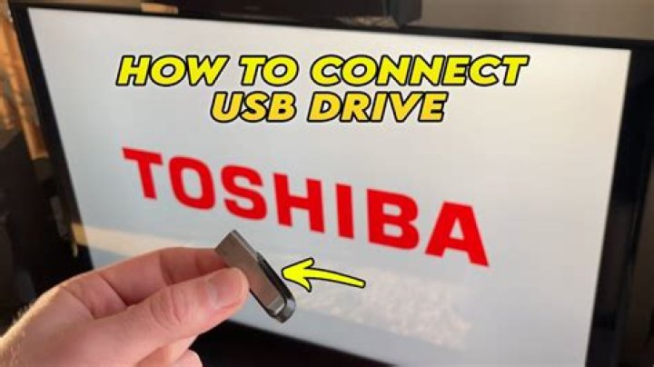 How do you I play videos through USB port in my Toshiba TV?