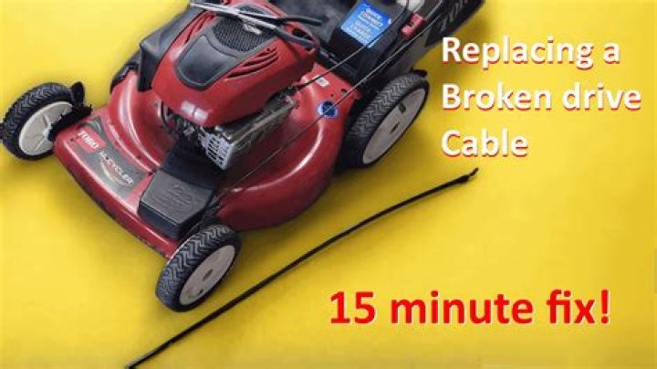 How do you install a throttle cable on a lawn mower?