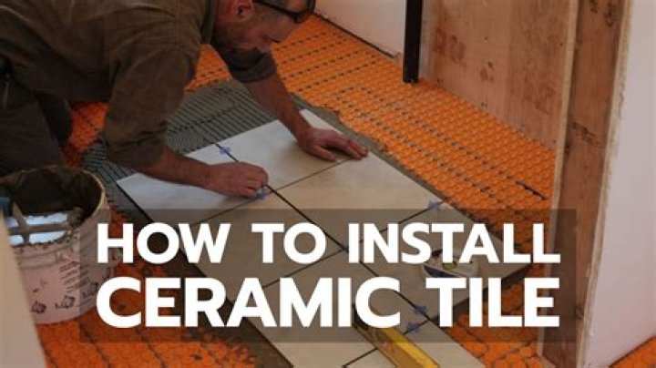 How do you install ceramic art tiles?