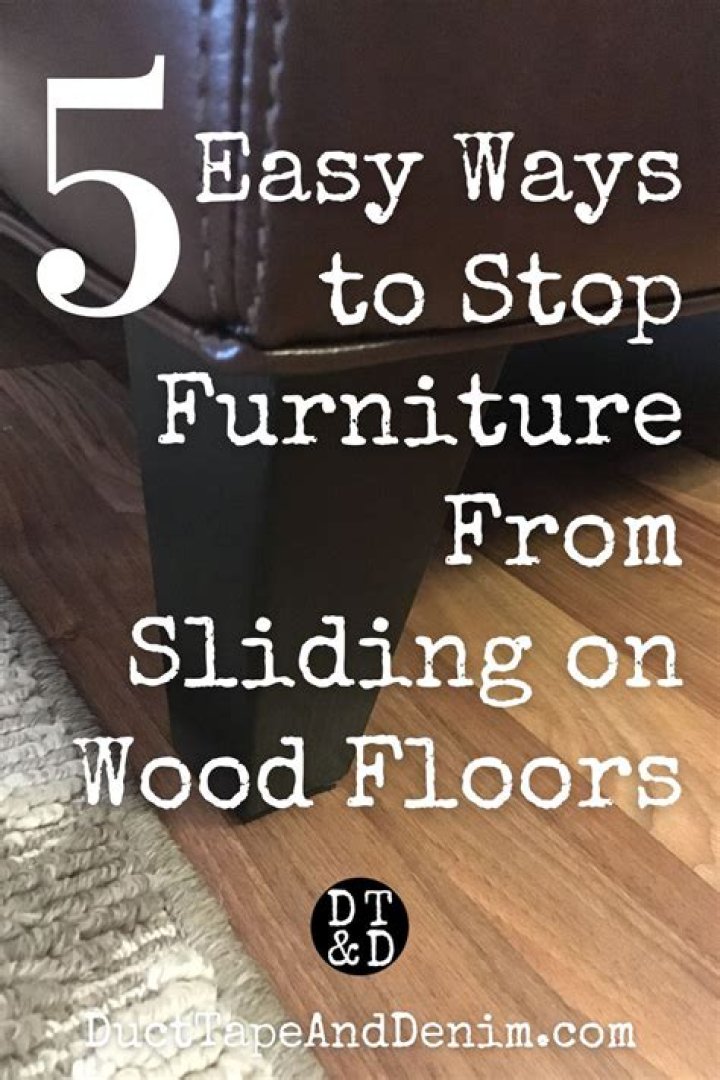How do you keep a chair from sliding on a laminate floor?