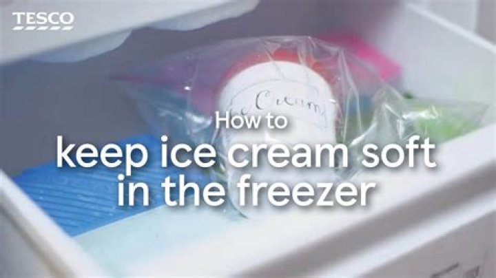 How do you keep homemade ice cream soft in the freezer?