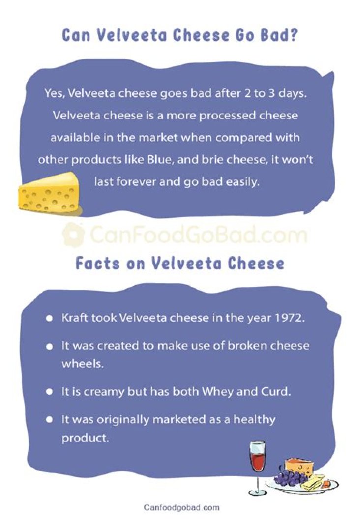 How do you know when Velveeta cheese goes bad?