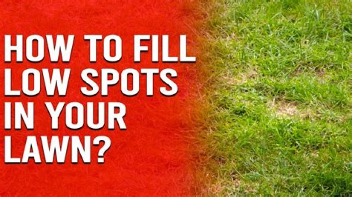 How do you level a low spot lawn?
