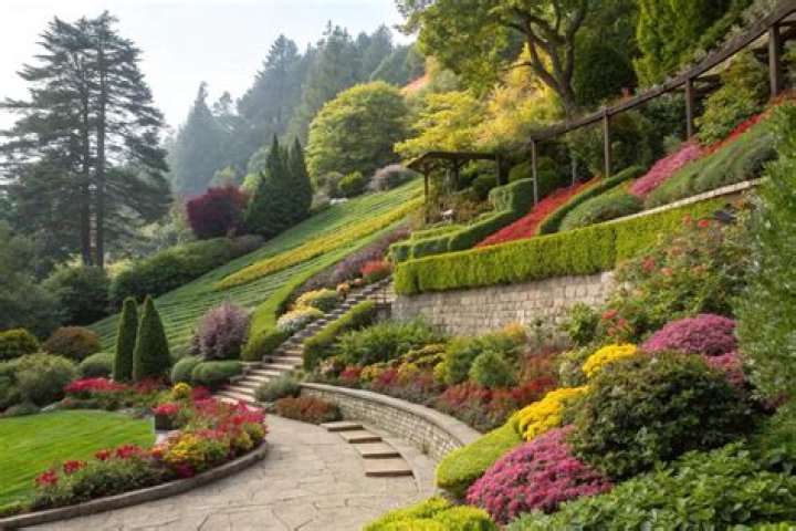 How do you level downhill garden?