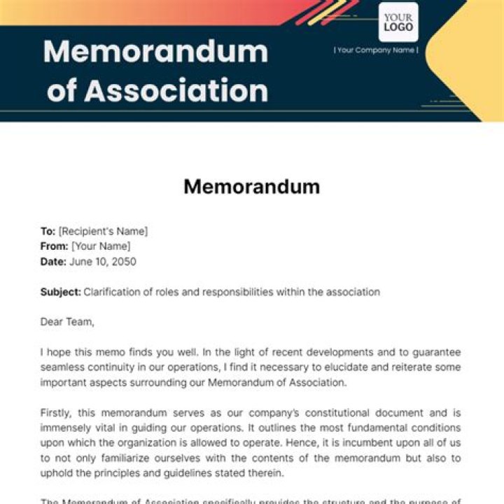 How do you make a memorandum?