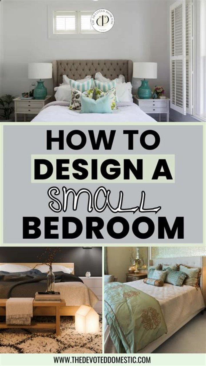 How do you make a small bedroom look cozy?