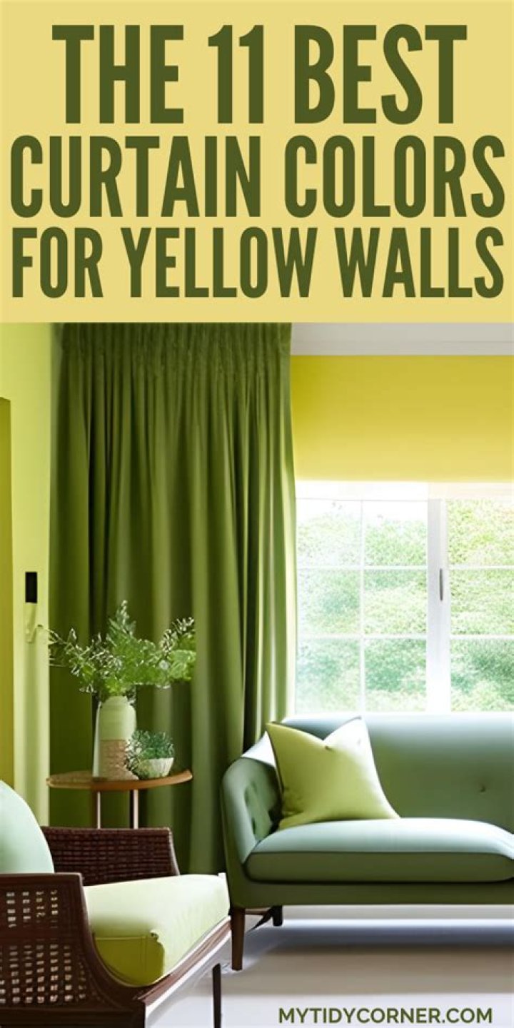 How do you make a yellow wall look good in a room?