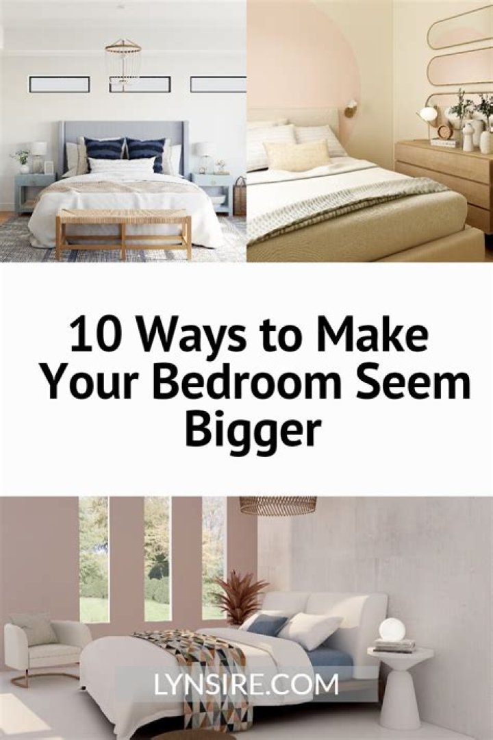 How do you make your room seem bigger than it is?