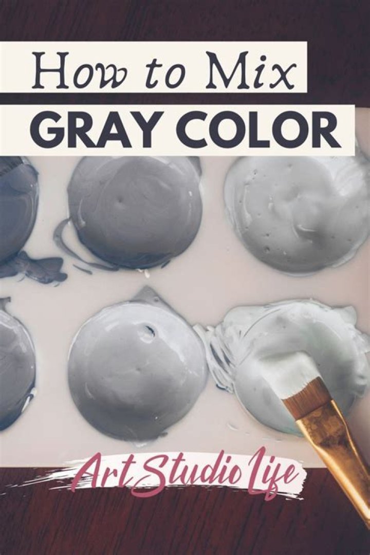 How do you mix gray with acrylic paint?